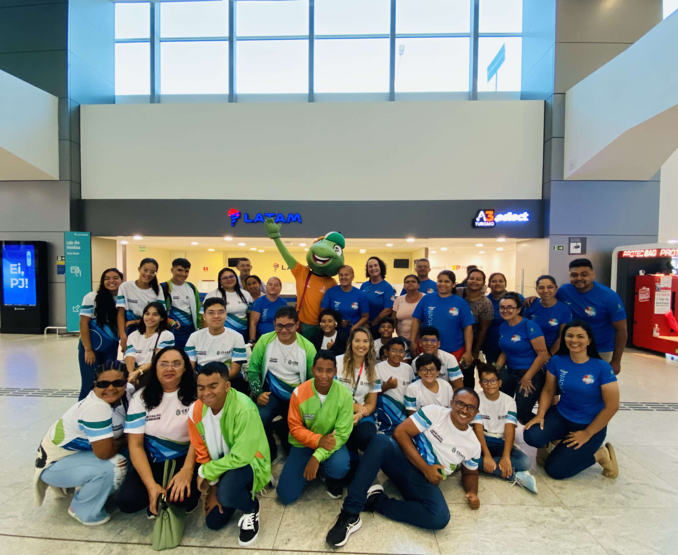Delegação Cearense embarca para a etapa regional Norte e Nordeste das Paralimpíadas Escolares, em Belém-PA