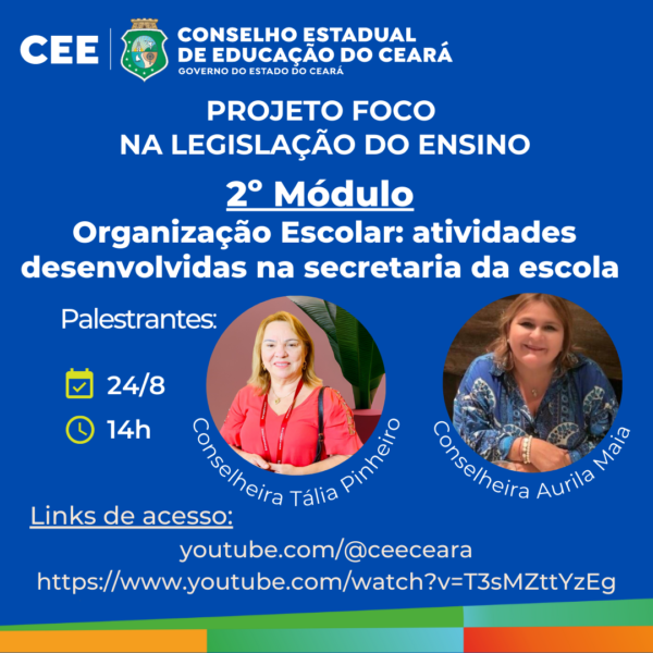 CEE retoma Projeto Foco na Legislação Escolar