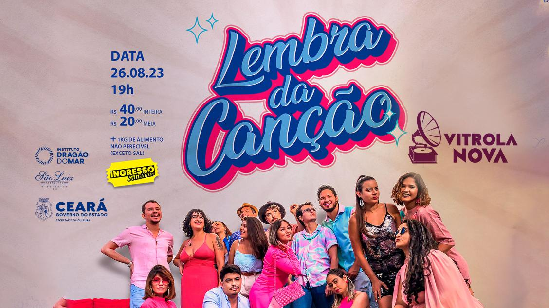 Musical “Lembra da Canção” comemora 15 anos do grupo Vitrola Nova