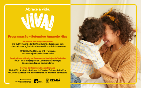 Setembro Amarelo: Hias promove atividades sobre saúde mental no ambiente hospitalar