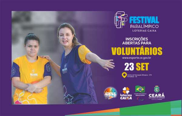 Sesporte abre inscrições para voluntários no Festival Paralímpico