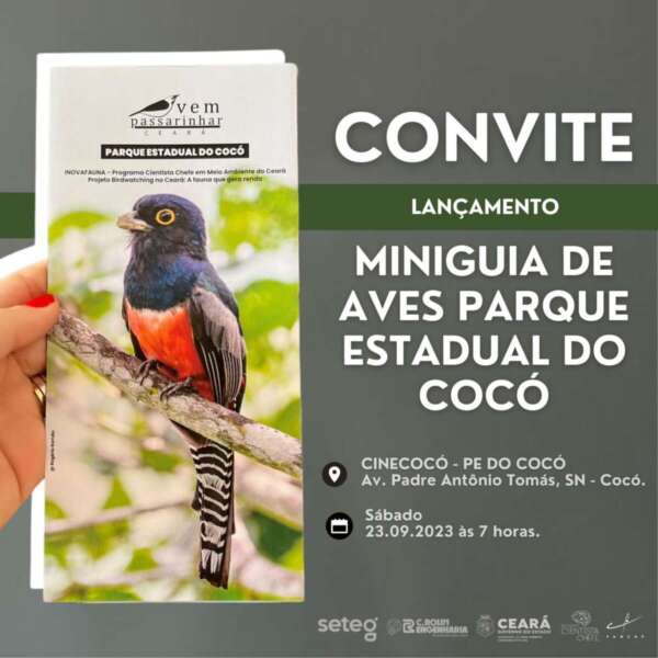Sema promove Vem Passarinhar neste sábado no Parque Estadual do Cocó
