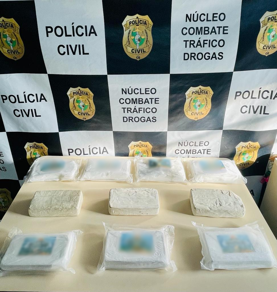 PC-CE e PRF prendem suspeita vinda de Maceió com 10 kg de drogas em mala de viagem