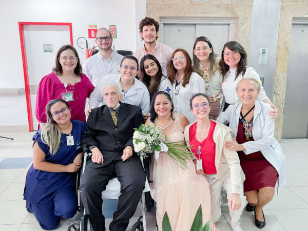 Cuidados Paliativos: HGF celebra casamento de paciente em enfermaria