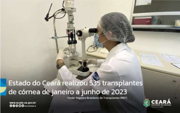 Ceará alcança segundo lugar no Brasil em transplantes de córnea