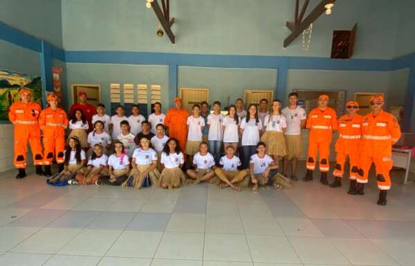 Corpo de Bombeiros implanta primeiro núcleo do programa Jovem Brigadista de Valor em uma escola indígena