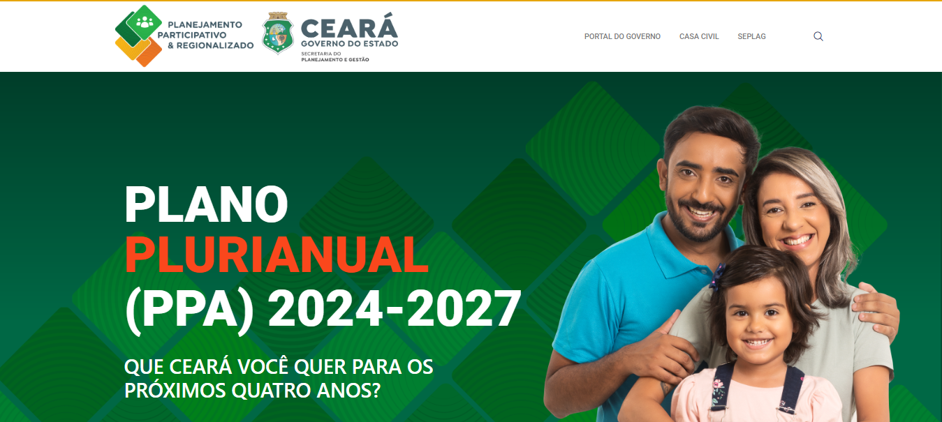 Governo do Ceará disponibiliza consulta às diretrizes priorizadas e propostas apresentadas no PPA Participativo
