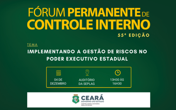 CGE abre inscrições para o 55º Fórum Permanente de Controle Interno
