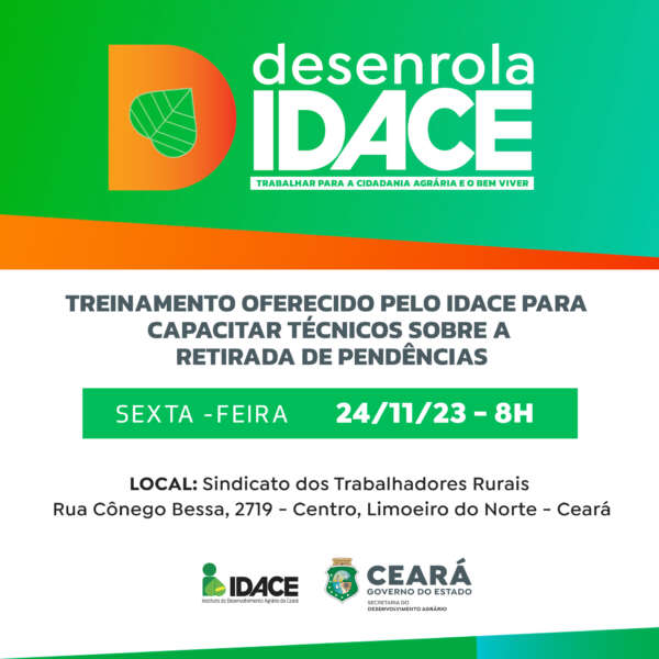 Desenrola Idace promove treinamento no Vale do Jaguaribe