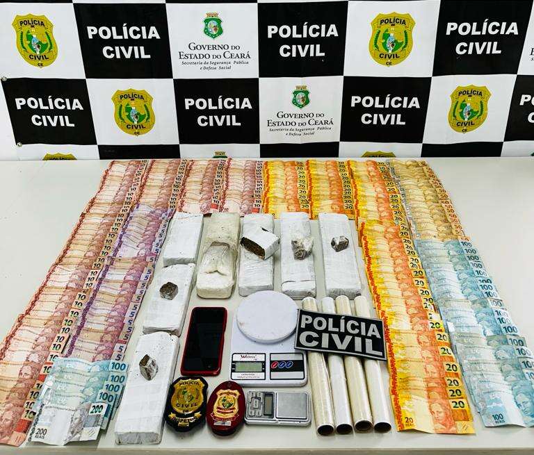 Trio suspeito de envolvimento com tráfico de drogas é preso em flagrante pela PCCE em Sobral