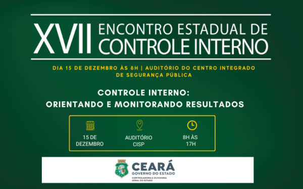 CGE abre inscrições para o XVII Encontro Estadual de Controle Interno