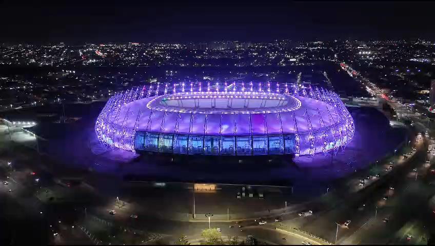 Iluminação cênica da Arena Castelão será um diferencial da próxima temporada
