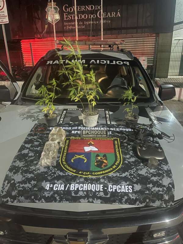 Polícia Militar prende suspeito em posse de entorpecentes e apreende drone na Capital