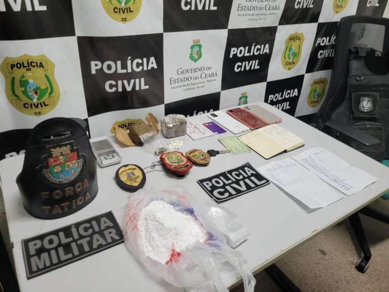 Operação conjunta da PCCE e PMCE resulta na prisão de dupla envolvida em crimes em Caucaia