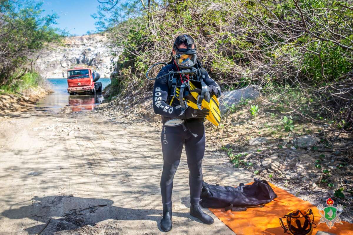 Com apoio da Ciops/SSPDS e Ciopaer/SSPDS, bombeiros simulam emergência com doença descompressiva