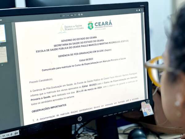 Especialização em Atenção Primária à Saúde: matrícula segue até esta quinta-feira (21)