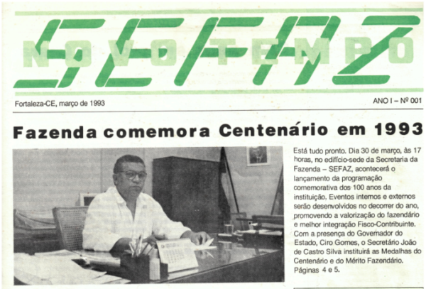 Centro de Memória digitaliza jornal Sefaz Novo Tempo