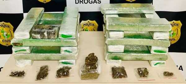 Ceará registra em fevereiro aumento de 104,5% nas apreensões de drogas pelas Forças de Segurança do Estado