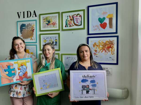 Valorização de pessoas: HGWA recebe instalação de arte de filhos de trabalhadoras da unidade