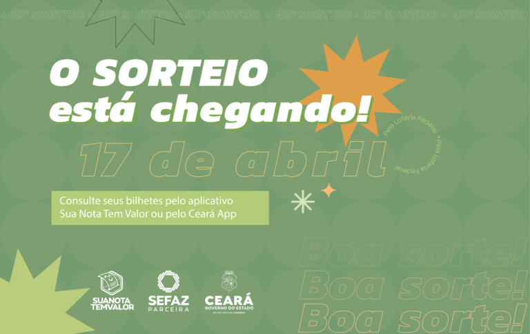 45º sorteio do Sua Nota Tem Valor será nesta quarta-feira (17)