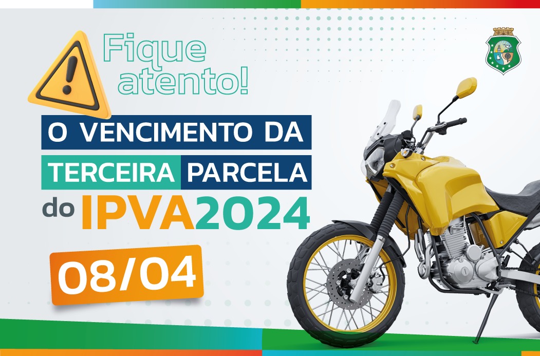 Terceira parcela do IPVA 2024 vence nesta segunda-feira (8)