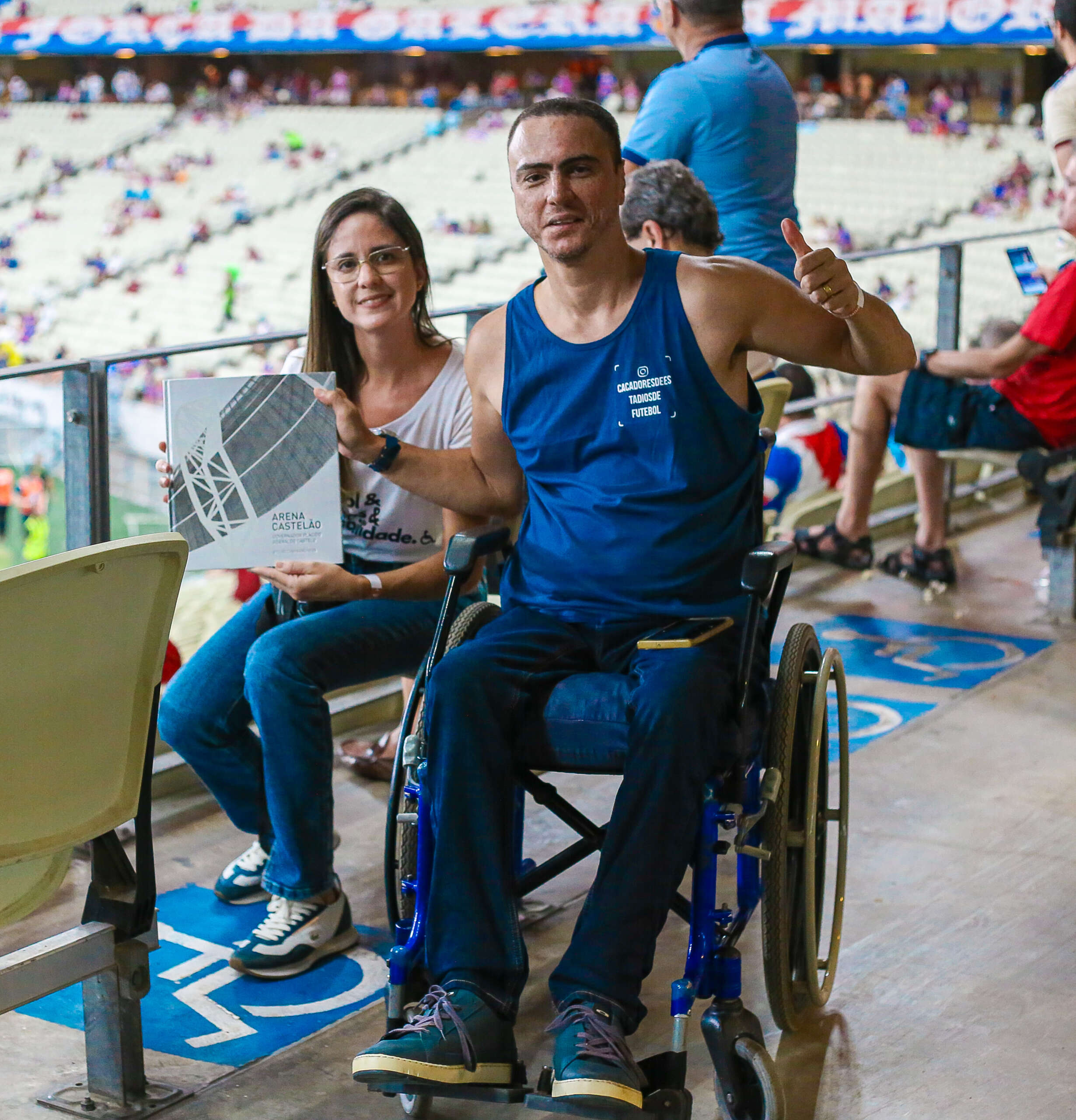 Arena Castelão é aprovada por cadeirante que faz raio-x da acessibilidade nos estádios