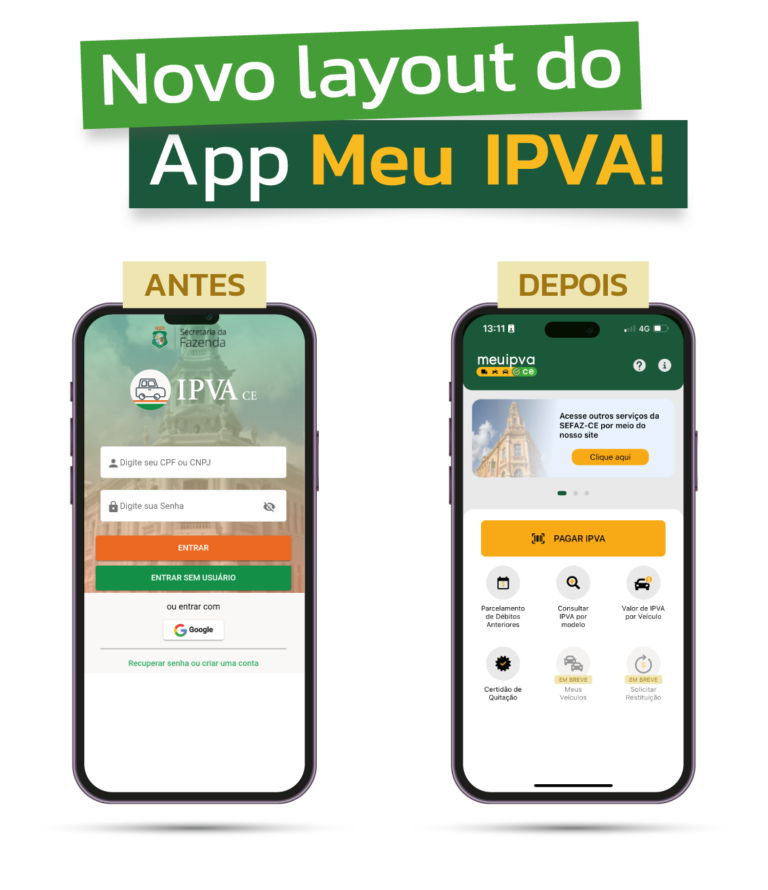 Meu IPVA: aplicativo da Sefaz-CE está de cara nova