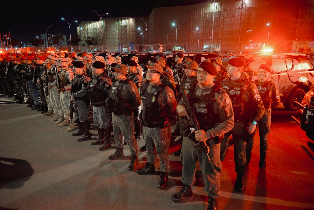 240 PMs intensificam o policiamento nas ruas com a Operação Reforço Especializado, lançada nesta segunda-feira (24)