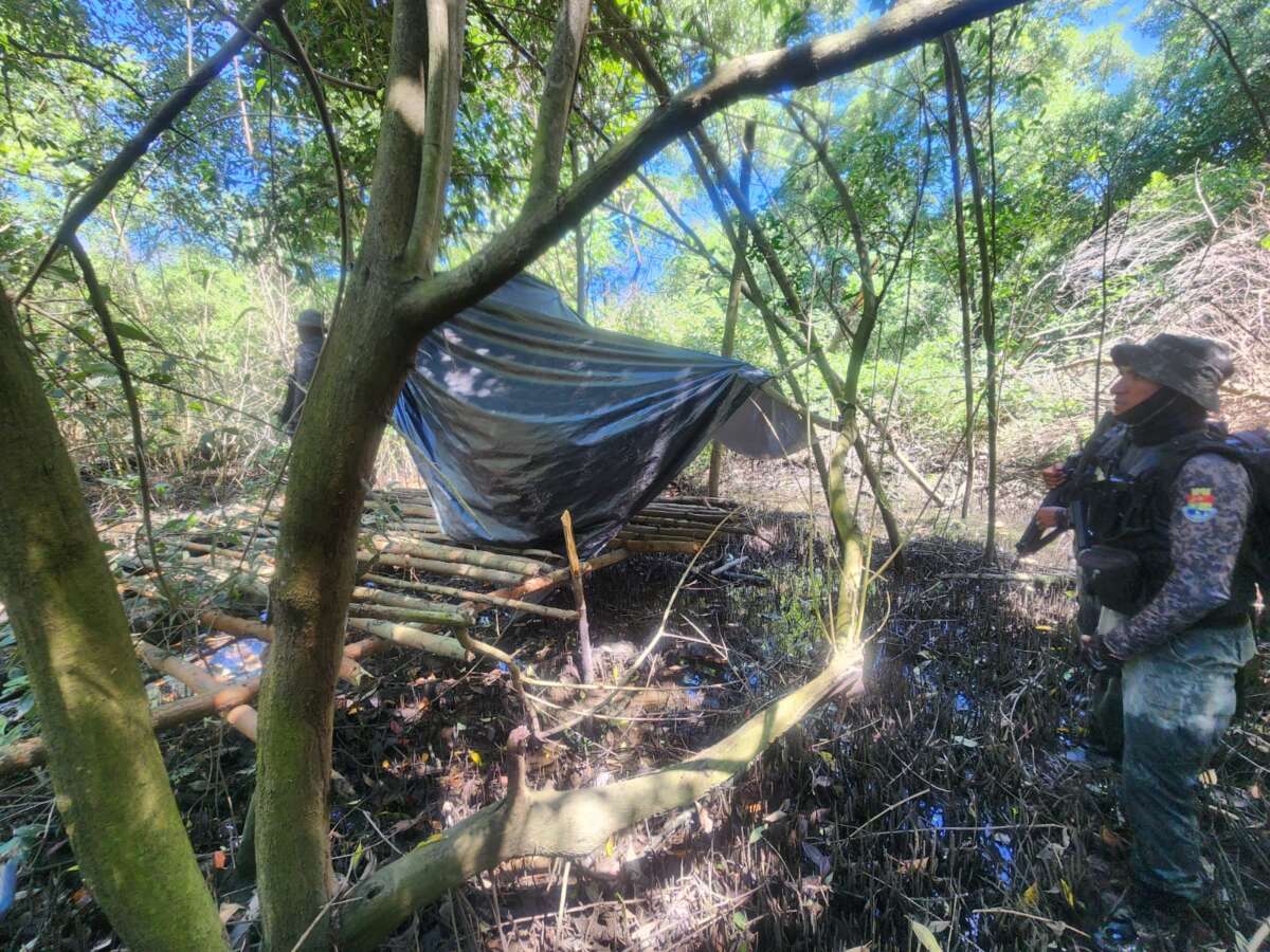 PMCE desativa acampamento utilizado para o tráfico de drogas e apreende entorpecentes em Caucaia