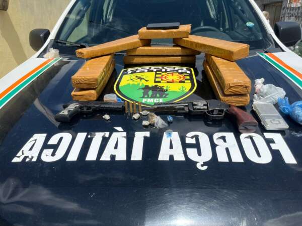 PMCE prende suspeito com tabletes de maconha em geladeira na Itaitinga