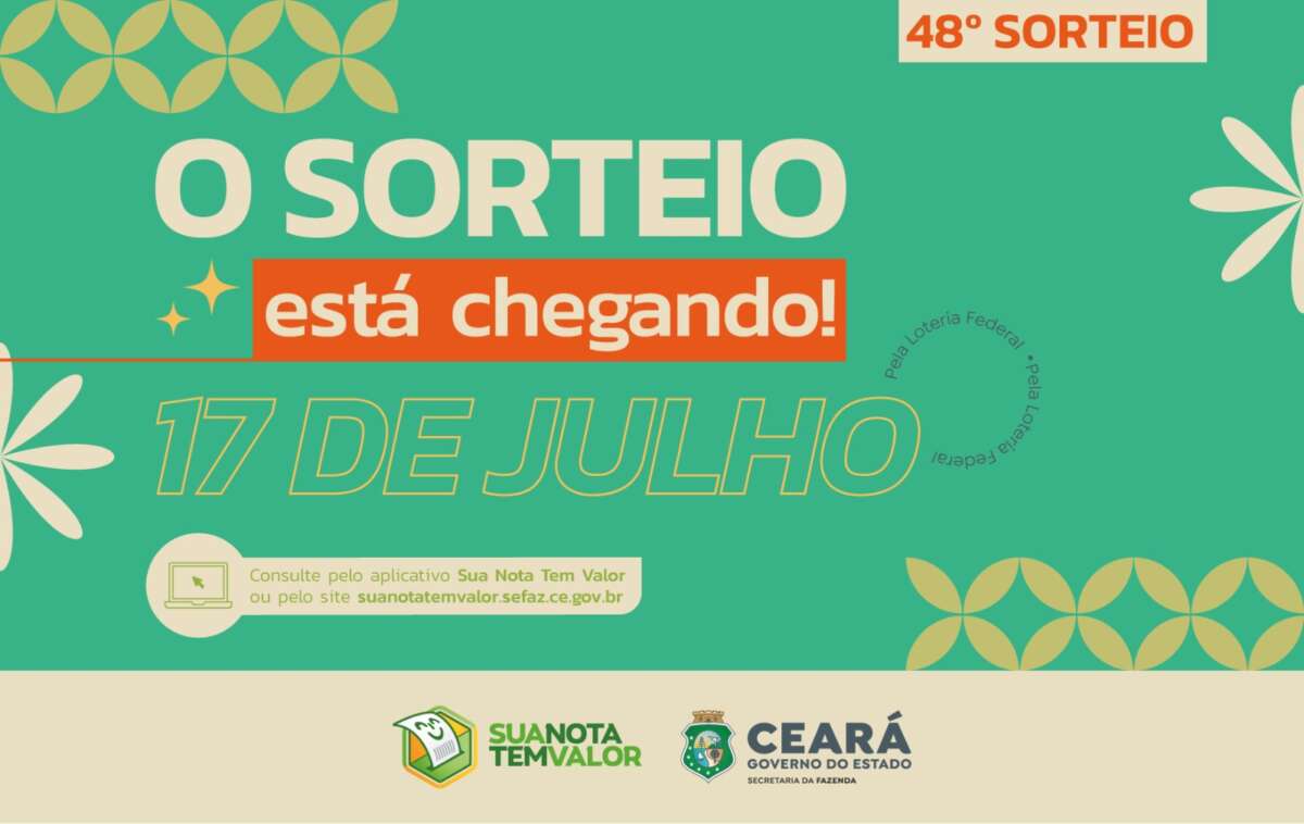 Sua Nota Tem Valor: 48° sorteio será nesta quarta-feira (17)