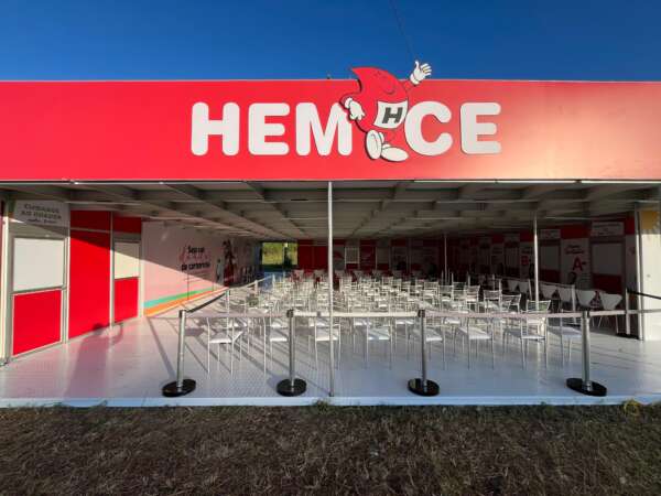 Hemoce recebe doadores no Festival Halleluya até o próximo domingo (21)