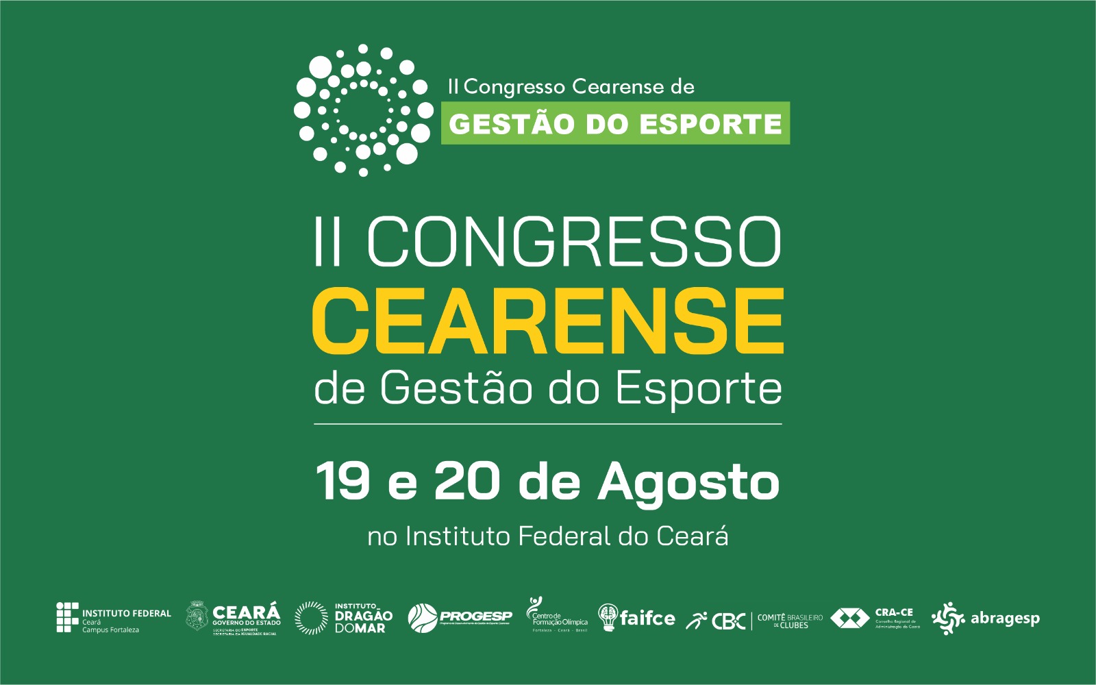 Governo do Ceará realiza II Congresso Cearense de Gestão do Esporte