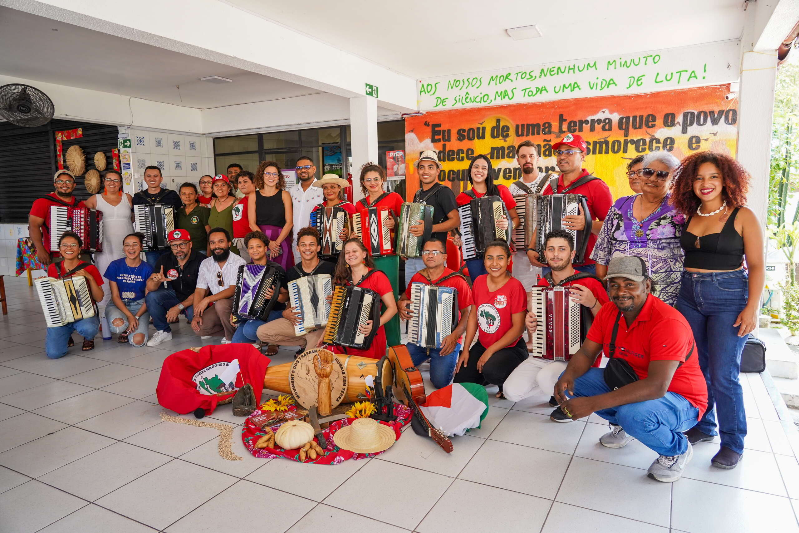 Com parceria do Projeto Abarca, Curso Nacional de Sanfona do MST conclui segunda etapa presencial no Ceará