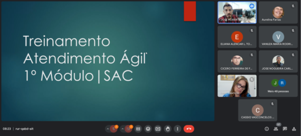 Unidades do interior e região metropolitana recebem treinamento do Atendimento Ágil