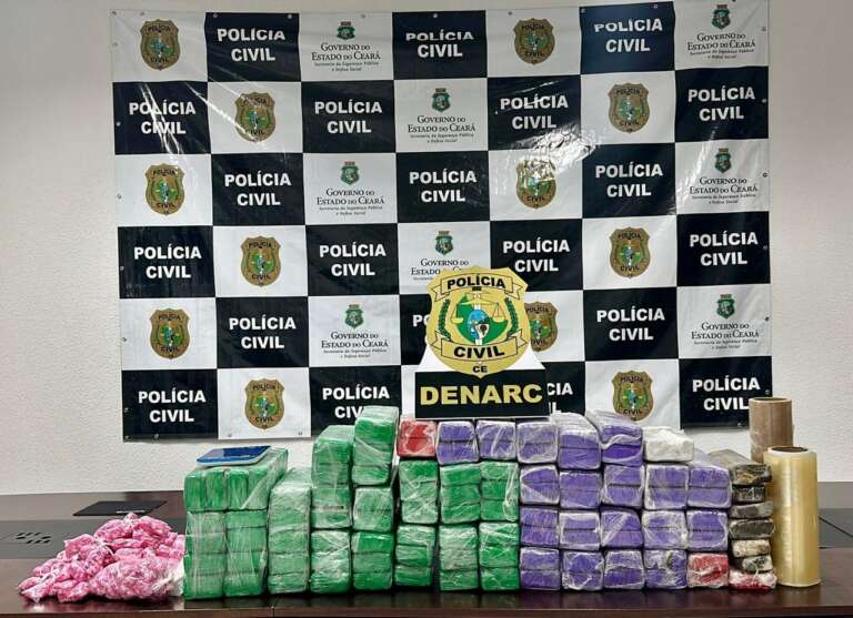 Ações da Polícia Civil resultam nas apreensões de mais de 100 kg de drogas em Fortaleza