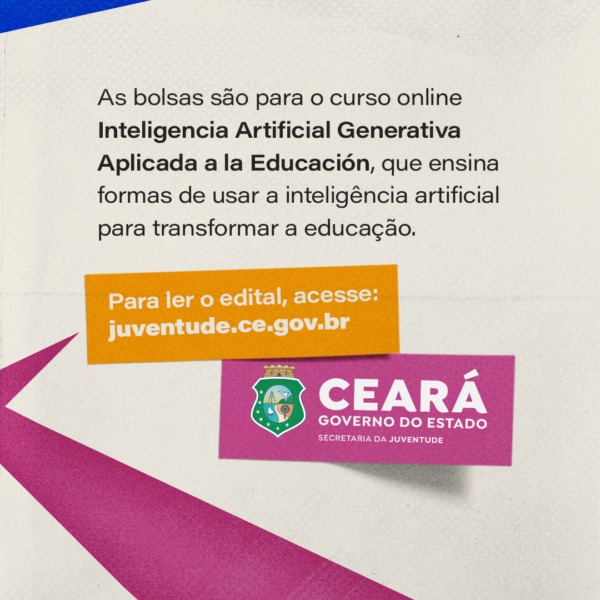 Secretaria da Juventude oferta bolsas de estudo para professores