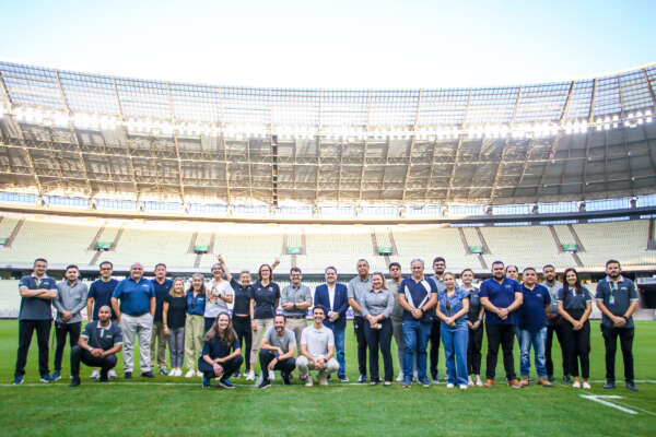 Arena Castelão recebe visita da Fifa para a seleção das cidades-sede da Copa do Mundo Feminina da FIFA 2027