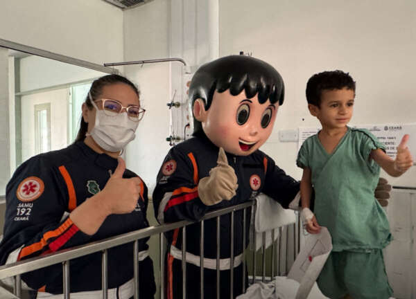 Projeto Samuzinho leva alegria e informação para crianças internadas no Hospital Infantil Albert Sabin
