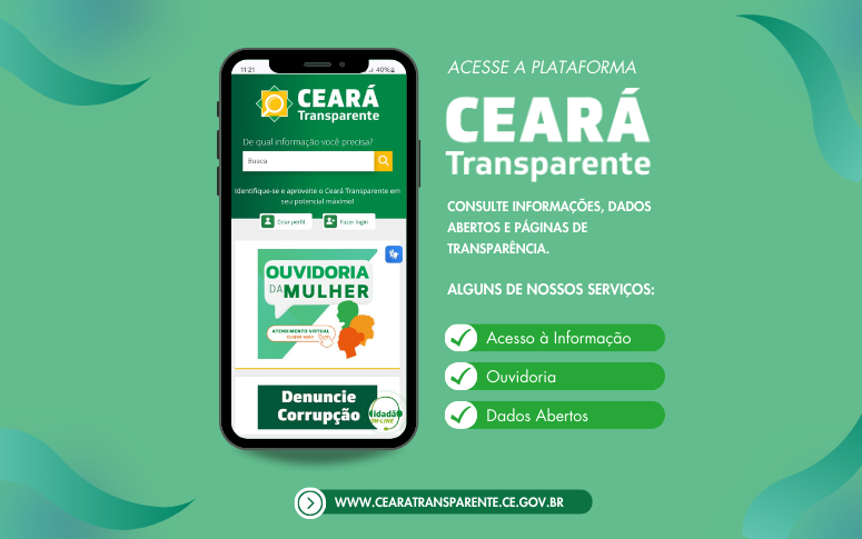 CGE divulga dados de acessos ao Ceará Transparente em outubro de 2024
