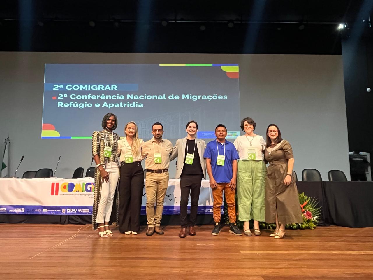 Sedih participa da 2ª Conferência Nacional de Migrações, Refúgio e Apatridia (Comigrar), em Brasília