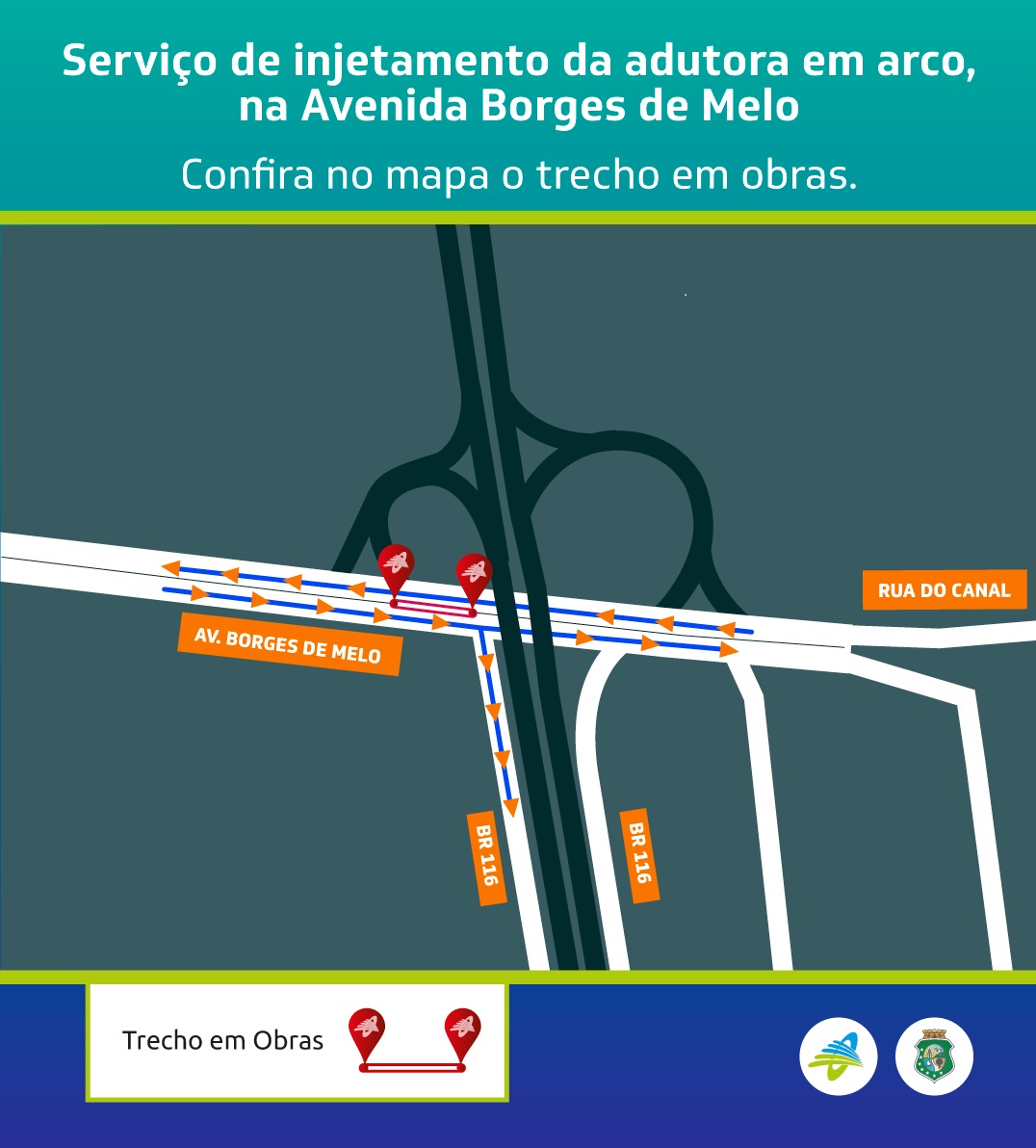 Cagece realiza serviços para melhoria no macrossistema de água em Fortaleza