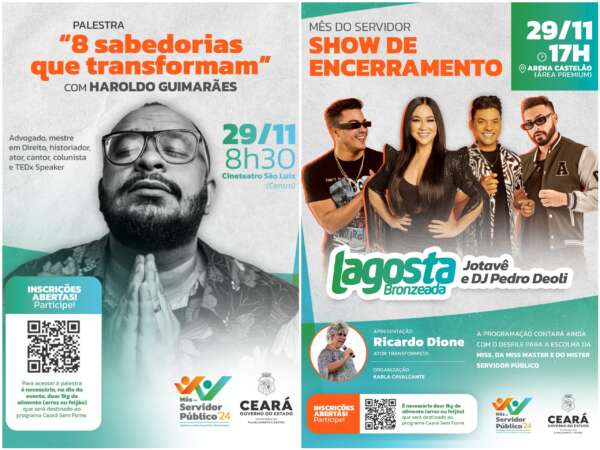 Encerramento do Mês do Servidor terá palestra com Haroldo Guimarães, desfile e festa