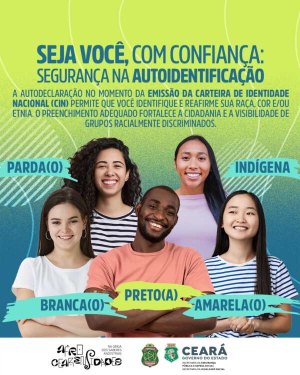 “Seja você, com confiança”: campanha e mutirão da SSPDS e Seir destacam a importância da autoidentificação na emissão de CINs
