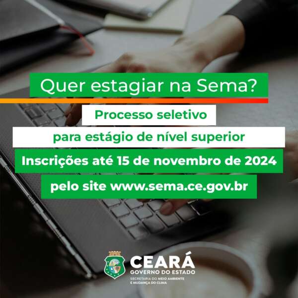 Sema abre processo seletivo para estágio de nível superior