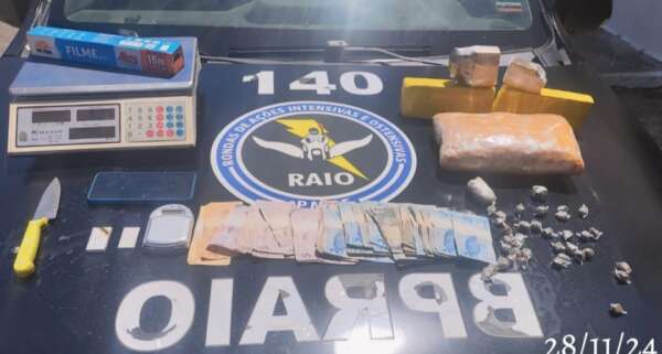 Suspeito com mais de 3 kg de maconha é preso pelo CPRAIO em Santa Quitéria