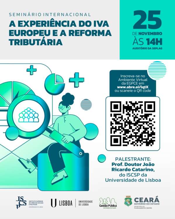 Inscrições abertas para o seminário “A experiência do IVA europeu e a reforma tributária”