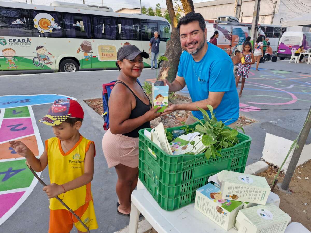 Sema promove doação de mudas e incentiva a conscientização ambiental em ações do Mais Infância