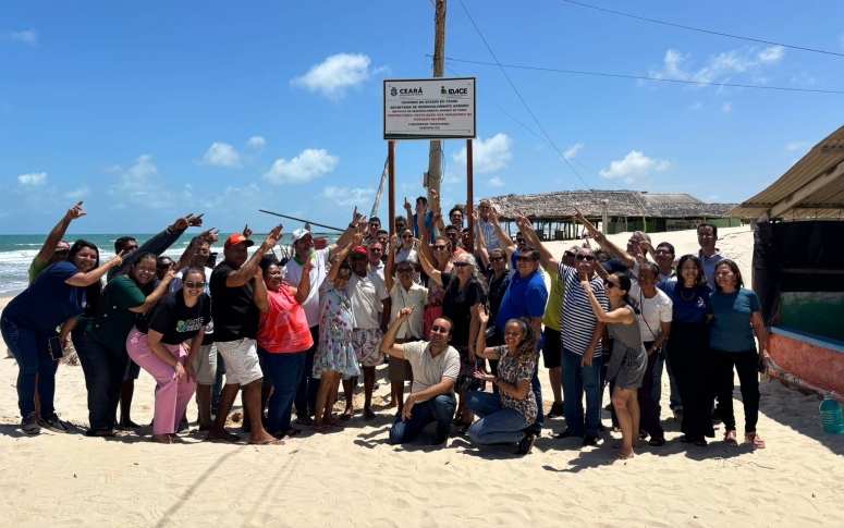 Idace conclui demarcação de território de comunidade tradicional na Praia do Balbino, em Cascavel