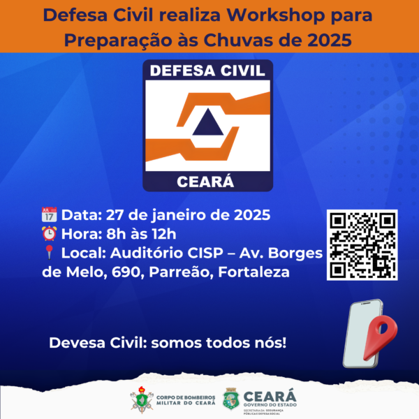 Defesa Civil promove workshop para fortalecer ações preventivas durante a Quadra Chuvosa